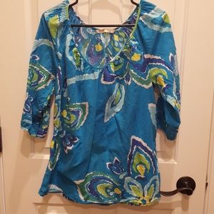 Old Navy 3/4" sleeve floral top